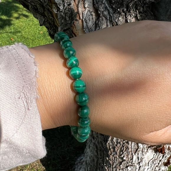 Malachite Bead Bracelet - Picture 5 of 5
